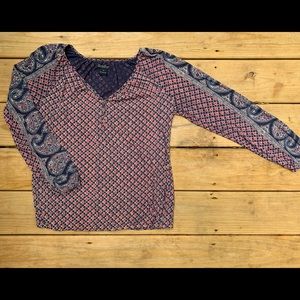 Long sleeve floral shirt